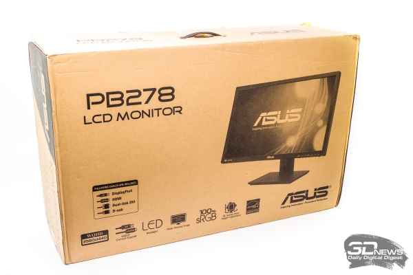  ASUS PB278Q– упаковка 