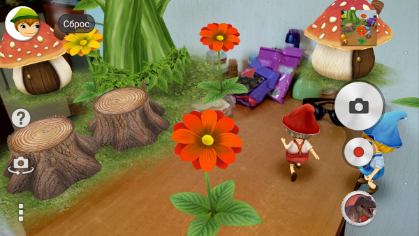  Sony Xperia Z2 camera application interface: AR-effect mode now has video recording button 