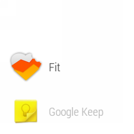  LG G Watch: apps menu 