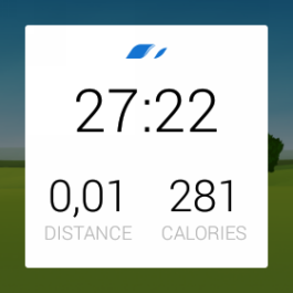  LG G Watch: Runtastic app 