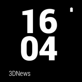  LG G Watch: standby screen 