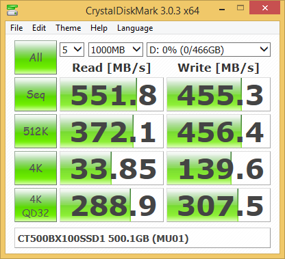  Crucial BX100 500 Гбайт 