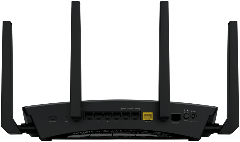 Netgear Nighthawk X10 (R9000) — самый быстрый в мире 802.11ac/ad-роутер AD7200 с 10-гигабитным LAN-портом SFP+